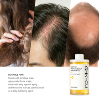 Gel Liquide Capillaire au Peptide de Cuivre Bleu pour Soin Quotidien des Cuirs Chevelus Sensibles et Racines Capillaires, Formule Naturelle Anti-Chute à Base de Plantes
