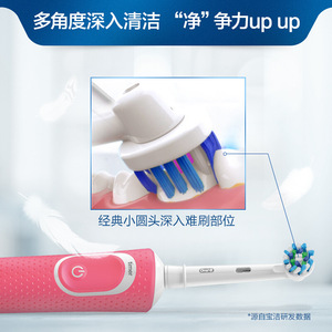 Cepillo de Dientes Eléctrico Oral-B D100 Sónico Recargable IPX7 Resistente al Agua para Adultos Unisex Azul Rosa - Product Image 4