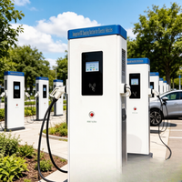 Estación de Carga para Vehículos Eléctricos Jinghu para Exteriores, 120kW, Conector CCS2, Montaje en Suelo, Plataforma OCPP Lista para Usar, Resistente a la Intemperie IP54, TA-DC-FD 120-P