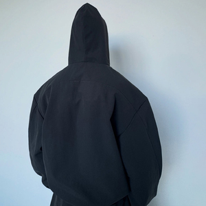 Felpa oversize in pile leggero foderato per uomo taglie forti 4XL con Design personalizzato ricamato migliore felpa oversize per tutti i giorni - Product Image 4