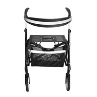 Professionnel nouveau vieux aides à la marche fauteuil roulant en Fiber de carbone pliant Portable Rollator