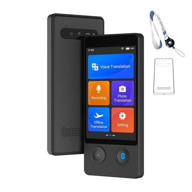 Wooask W12 Language Translator Real Time Voice Translation Device Instant Two-way Offline Translator for Travel Business
