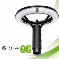Lampe de poteau de jardin LED AC ultra-lumineuse, boîtier en aluminium résistant aux intempéries IP65, lumière du jour 5000K, angle de faisceau 120°, garantie 5 ans, ETL
