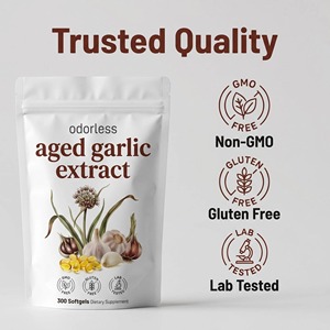 Fabricant en marque blanche : Gélules d'<span class=keywords><strong>ail</strong></span> inodores pour la santé cardiaque, favorisant la circulation saine, le soutien immunitaire quotidien et l'action antioxydante. - Product Image 4