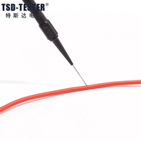 Aiguille de perçage d'isolation Multimètre non destructif Sonde de test 0.7mm Rouge/Noir Jaune Vert Bleu PA 30Vac-60Vdc/Max.1A