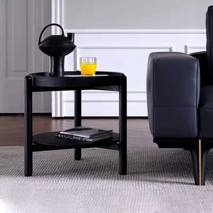 Mesa de <span class=keywords><strong>centro</strong></span> de panel de roca de madera maciza de América del <span class=keywords><strong>Norte</strong></span> minimalista, juego de mesa de <span class=keywords><strong>centro</strong></span> redonda Simple para sala de estar - Product Image 5