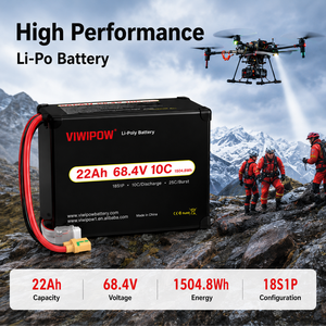 Batterie de drone 22Ah 68.4V 10C, haute puissance, sortie stable, longue durée de vie, batterie lithium pour drone de levage lourd, batterie de drone agricole - Product Image 4