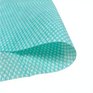 Chiffons de nettoyage de cuisine modernes écologiques non tissés à motif de mailles carrées, super absorbants et colorés, pour la vaisselle, en vrac - Product Image 1