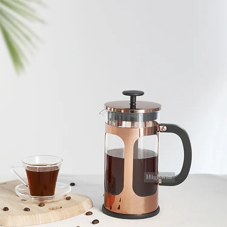 Highwin กาชงชาทำจากสแตนเลส,กาชงชาทนความร้อนสูงทนความร้อนได้ดีเครื่องชงกาแฟแบบฝรั่งเศส