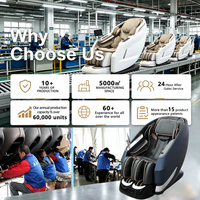 Fauteuil de massage 3D SL avec gravité zéro, commande vocale intelligente, enveloppement complet du corps par airbags, massage thaïlandais pour les pieds