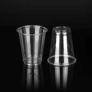 Vaso de Plástico PLA 100% Biodegradable y Compostable de Pared Simple para Bebidas Frías y Jugos, Tamaño Personalizado, para Aerolíneas - Product Image 1