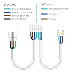 Control remoto Universal para puerta de garaje de 433 Mhz, receptor RF, controlador de persiana enrollable de Motor Tubular