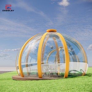 Tenda a cupola trasparente portatile trasparente per focolare Casa per famiglie in campeggio e osservazione delle stelle Casa Di Bolle Tenda Bolle a Bolle - Product Image 3