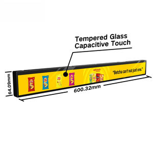 12.6 "Android <span class=keywords><strong>Windows</strong></span> Linux écran Lcd Commercial Ultra mince étroit étiré étagère écran Lcd moniteur signalisation numérique - Product Image 3