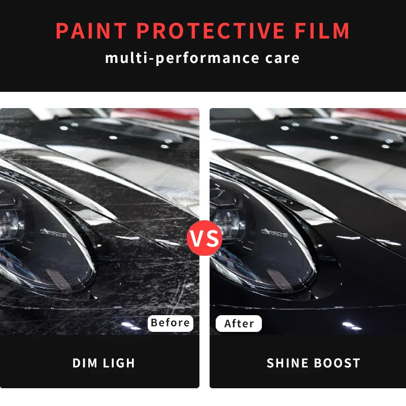 Automobile Haute Brillance Nano Enduit TPU Film Auto-Guérison Adhésif Emballage PPF Peinture Protection Corps Extensible Rouleau Forme Voitures