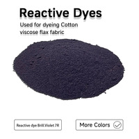 Colorant Réactif Brill.Violet 7R – Poudre de Teinture Solide d'Excellente Qualité pour Coton, Viscose, Lin – Haute Résistance à la Décoloration, Faible Hydrolyse