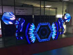 Tùy chỉnh cao Res Hexagon LED hiển thị 300*300 mét người dùng thân thiện Wifi kiểm soát để chơi video hình ảnh cho trang trí và nâng cao không gian - Product Image 5