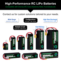 Batterie LiPo semi-solide Enerforce 11.1V 3S 1550mAh-22000mAh 1000 Cycles Cellules Grade-A Certifiées CE Protection BMS Haute Performance