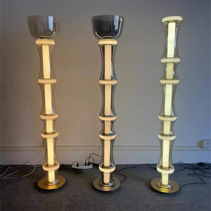 デザイナーズリビングルーム装飾フロアランプ寝室書斎デスクランプポストモダンダイニングルームバーアートガラスフロアランプ - Product Image 1