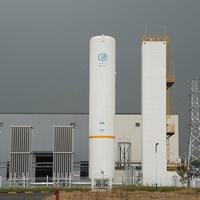 Usine d'oxygène cryogénique JINHUA 1400 Nm³/h à faible vibration et stable pour four de fusion de fibres de verre