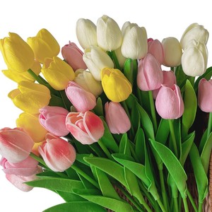 Tulipano artificiale del fiore <span class=keywords><strong>di</strong></span> tocco reale disponibile fatto a mano per la decorazione domestica - Product Image 6