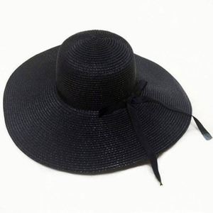 Summer Sun <b>Hat</b> Outdoor Travel Uv Protection Women Ladies Beach Sunshade <b>Hat</b> Wide Brim Foldable <b>Straw</b> <b>Hat</b> - Product Image 3