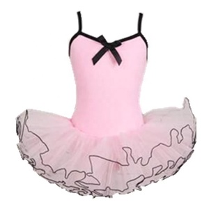 Ropa de una pieza de primera calidad, falda de gasa, tirantes de verano, ropa de práctica rosa para niñas, falda de ballet, ropa de baile para niños - Product Image 1