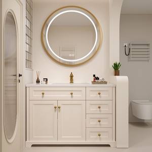 Vendita calda LED pannello a specchio <span class=keywords><strong>con</strong></span> lavandino <span class=keywords><strong>bagno</strong></span> OEM supportato Hotel doccia <span class=keywords><strong>bagno</strong></span> mobiletto <span class=keywords><strong>con</strong></span> un bacino senza soluzione di continuità - Product Image 5