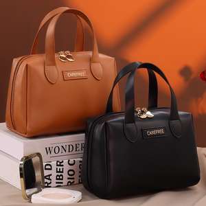 กระเป๋าจัดระเบียบอุปกรณ์อาบน้ำแบบพกพา ขนาดใหญ่ ความจุเยอะอเนกประสงค์ กระเป๋าถือสำหรับผู้หญิง ใส่เครื่องสำอาง - Product Image 4