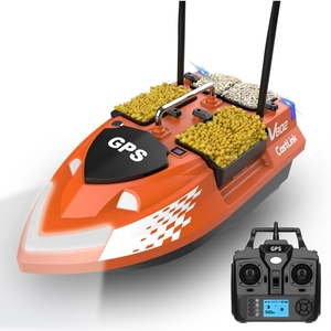 เรือตกปลา V802Pro GPS พร้อมโซนาร์สแกนด้านข้าง เสาอากาศคู่แบบเสริม ช่องใส่เหยื่อ 4 ช่อง ตำแหน่งจอดเรือ 160 จุด ระบบขับเคลื่อนอัตโนมัติ - Product Image 1