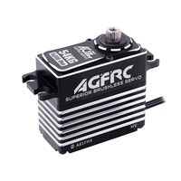 Servo AGFRC A81FHX 54KG de Súper Torque, 0.082 Segundos de Alta Velocidad, Carcasa CNC, Engranaje de Acero Resistente, 4 Polos, Estándar BLS para RC Todoterreno