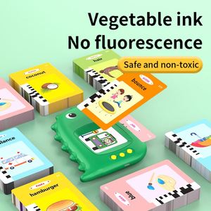 Zhorya Appareil d'apprentissage multilingue 224 images personnalisable pour enfants, machine à cartes flash parlantes en anglais pour enfant - Product Image 6