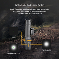 Combo laser tactique vert avec logo personnalisé lampe de poche LED interrupteur magnétique à distance rechargeable corps en aluminium utilisation d'urgence DC