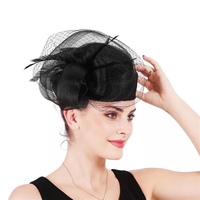 Chapeau en sinamay fait main de haute qualité, chapeau de fête pour événements