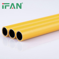 Tuyau de gaz flexible IFAN haute pression en PEX, tuyaux composites en aluminium et plastique jaunes, 16-32 mm