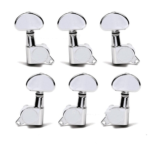 Bán Buôn Chất Lượng Tốt Kim Loại Chrome Hình Bán Nguyệt Lớn Kèm Theo Đầy Đủ 3R3L Acoustic Guitar Điều Chỉnh Pegs - Product Image 6