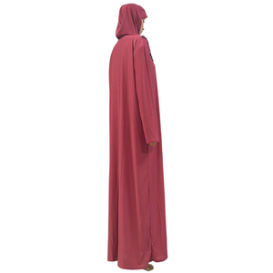 Tinta unita Eid Mubarek Muslim moda Dubai Abaya autunno tacchino Hijab abito caftano Islam <span class=keywords><strong>abbigliamento</strong></span> per donna abito <span class=keywords><strong>femminile</strong></span> - Product Image 6