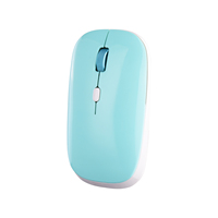 Souris optique Portable Usb 2.4g, sans fil bleu Aqua, clic muet pour PC, ordinateur Portable, bureau, maison, offre spéciale