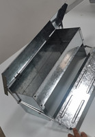 Mangeoire automatique pour poulets, mangeoire en métal à pédale avec couvercle auto-ouvrant résistant aux intempéries pour poulailler