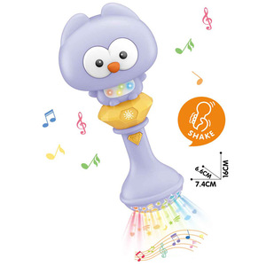 Vente en gros de hochets musicaux avec lumière et design d'animaux mignons, jouet musical, instrument d'éducation précoce - Product Image 5