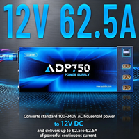 Alimentation industrielle ToolkitRC ADP750 750W avec chargeur rapide pour serveur AC/DC 62.5A et connecteurs XT60 4MM Type-C PD3.0