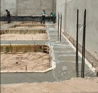 Panneau de coffrage en plastique ABS réutilisable haute résistance pour construction moderne, taille réglable, pour mur de villa et gouttière