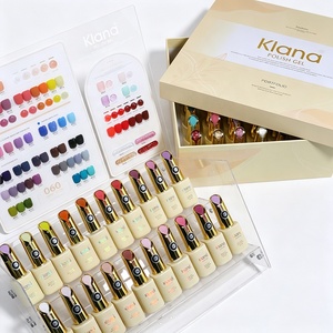Kit de vernis gel de démarrage pour salon, teintes Macaron Morandi assorties, gel UV LED solide à paillettes, à retirer par trempage, avec nuancier pour fournitures d'onglerie - Product Image 5