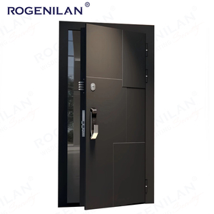 Porte en fonte d'aluminium antidéflagrante avec fonction antivol Conception chinoise Portes d'entrée extérieures étanches pour villa et maison - Product Image 2