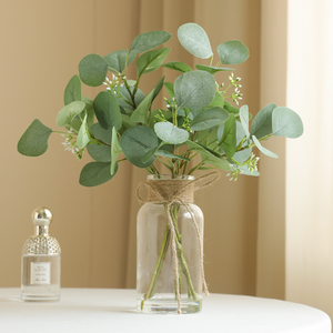 H751 2026 <span class=keywords><strong>Eucalipto</strong></span> Artificiale all'Ingrosso per Vaso d'Acqua, Decorazione Nordica per la Casa, Ornamento da Tavolo, Pianta Verde Artificiale di <span class=keywords><strong>Eucalipto</strong></span> - Product Image 2