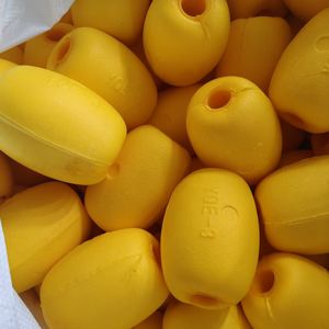 YQE amarillo 4x3 pulgadas flotador cuerda flotadores <span class=keywords><strong>EVA3</strong></span> pesca marcador boyas ancla Flotador para Kayak Trail Dock - Product Image 5