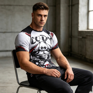 <span class=keywords><strong>Camiseta</strong></span> Deportiva Fitspi con Estampado Animal 3D, Tejido Casual de 180g, Cuello Redondo, Manga Corta para <span class=keywords><strong>Hombre</strong></span>, Corte Regular, Venta al Por Mayor - Product Image 2