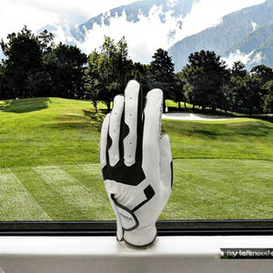 Gants de golf en cuir Cabretta pour hommes, personnalisables avec logo et marque, à fermeture auto-agrippante, pour les sports de plein air - Product Image 3
