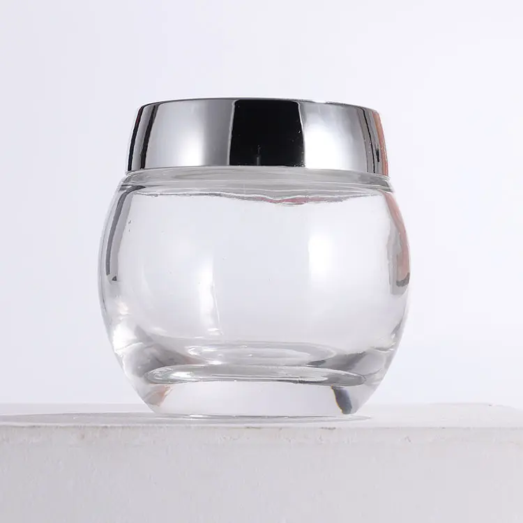 Botella de crema de máscara de 120g, frasco de vidrio de sal de baño