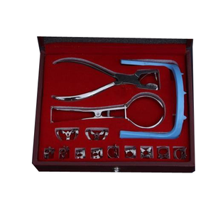 Kit de barrage dentaire en caoutchouc en acier inoxydable de haute qualité avec emballage personnalisé et source d'alimentation manuelle avec logo gratuit - Product Image 3